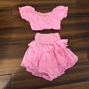 Blanco by Nature Pink Two-Piece Set – Size Medium